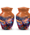 Cosmic Dragonfly Urn Memorial - Dragonfly Ashes Keepsake & Large Urn