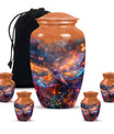 Cosmic Dragonfly Urn Memorial - Dragonfly Ashes Keepsake & Large Urn