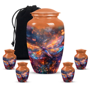 Large Urn With 4 Keepsake Urn