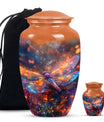 Cosmic Dragonfly Urn Memorial - Dragonfly Ashes Keepsake & Large Urn