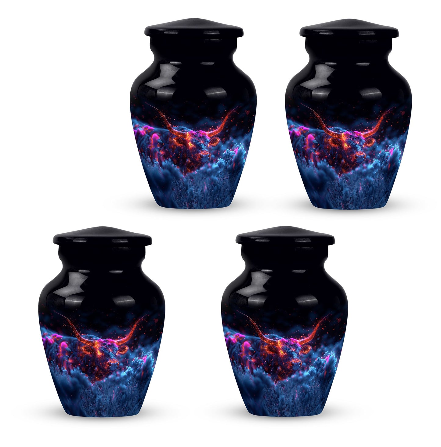 Personalized Bull Cremation Urn for Men - 10-inch, 200 cu in - Yatskia