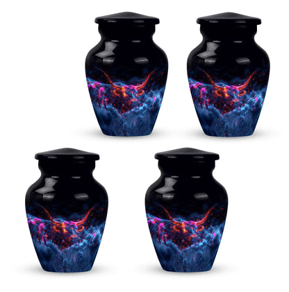 Personalized Bull Cremation Urn for Men - 10-inch, 200 cu in - Yatskia