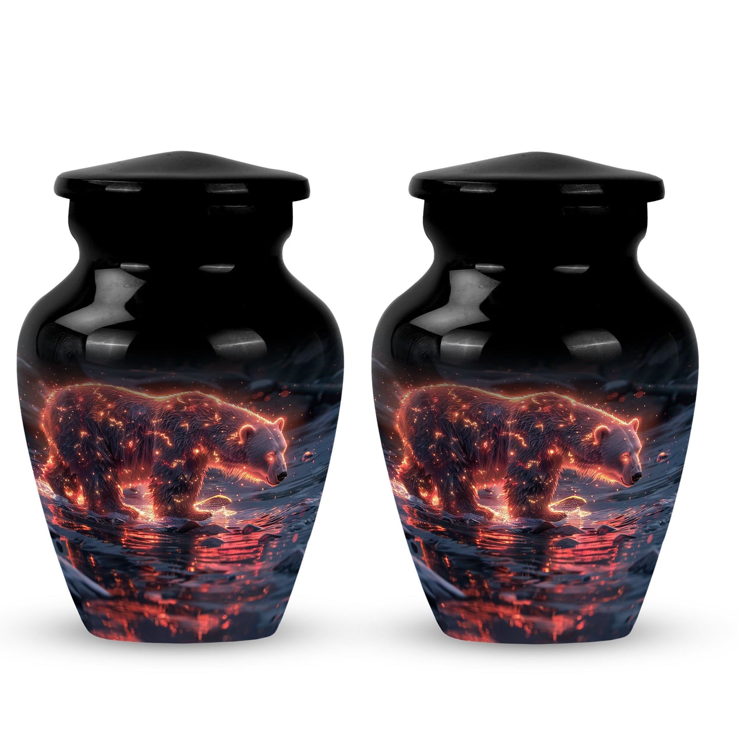 Personalized Bear Cremation Urn for Human Ashes - 10-inch, 200 cu in - Yatskia
