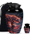 Fiery Polar Bear Urn for Funeral - Polar Bear Cremation Urn