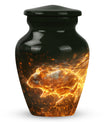 Blazing Hamster Memorial Urn - Cute Hamster Cremation Urn For Funeral