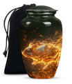 Blazing Hamster Memorial Urn - Cute Hamster Cremation Urn For Funeral