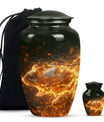Blazing Hamster Memorial Urn - Cute Hamster Cremation Urn For Funeral
