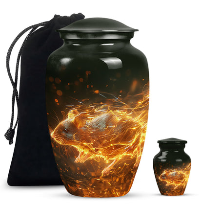 Personalized Mouse Cremation Urn for Human Ashes - 10-inch, 200 cu in - Yatskia