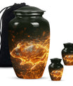 Blazing Hamster Memorial Urn - Cute Hamster Cremation Urn For Funeral