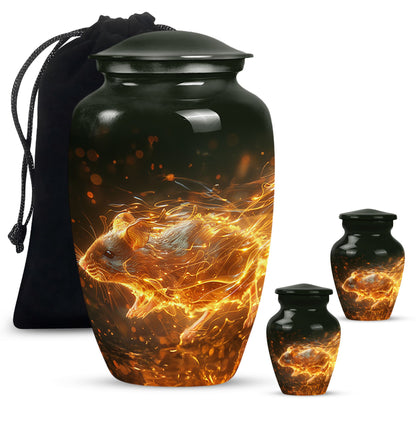Personalized Mouse Cremation Urn for Human Ashes - 10-inch, 200 cu in - Yatskia