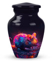 Colorful Whispering Rodent Urn - Mouse Memorial Keepsake Urns