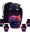 Colorful Whispering Rodent Urn - Mouse Memorial Keepsake Urns
