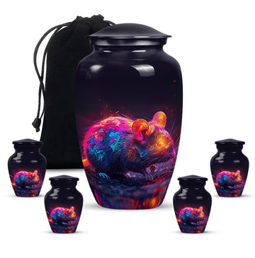 Large Urn With 4 Keepsake Urn