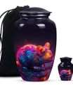 Colorful Whispering Rodent Urn - Mouse Memorial Keepsake Urns