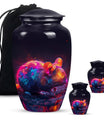 Colorful Whispering Rodent Urn - Mouse Memorial Keepsake Urns