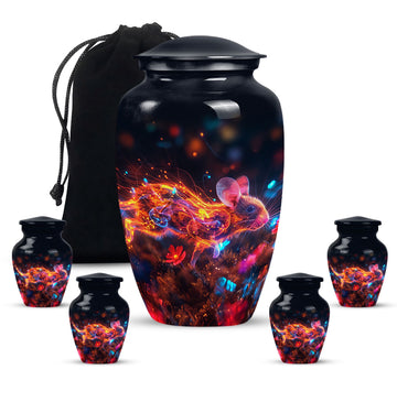 Large Urn With 4 Keepsake Urn