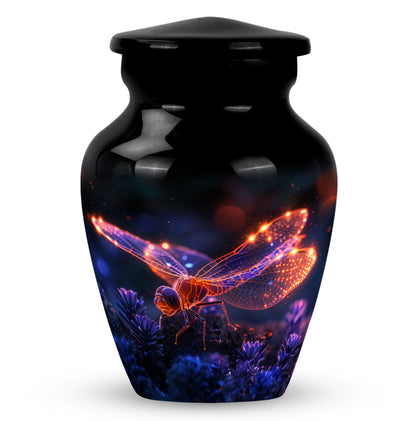 Personalized Dragonfly Cremation Urn for Men - 10-inch, 200 cu in - Yatskia