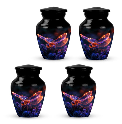 Personalized Dragonfly Cremation Urn for Men - 10-inch, 200 cu in - Yatskia
