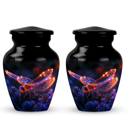 Personalized Dragonfly Cremation Urn for Men - 10-inch, 200 cu in - Yatskia