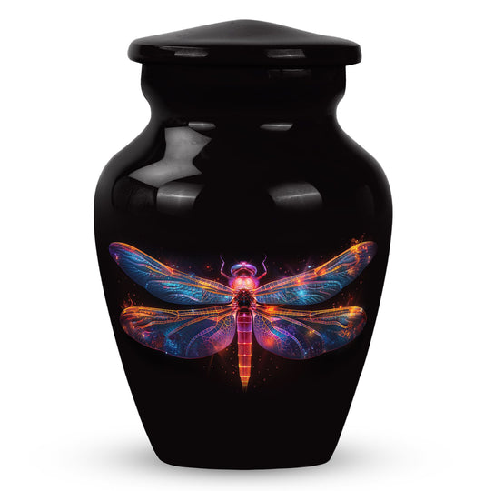 Personalized Dragonfly Cremation Urn for Women - 10-inch, 200 cu in - Yatskia