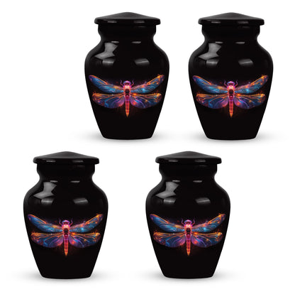 Personalized Dragonfly Cremation Urn for Women - 10-inch, 200 cu in - Yatskia
