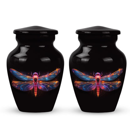 Personalized Dragonfly Cremation Urn for Women - 10-inch, 200 cu in - Yatskia
