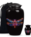 Starlit Dragonfly Urn For Women - Dragonfly Large Urn For Ashes