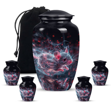 Large Urn With 4 Keepsake Urn