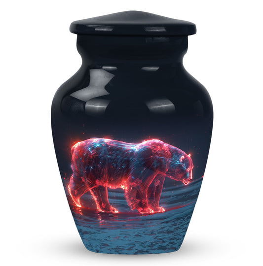 Personalized Bear Cremation Urn for Human Ashes - 10-inch, 200 cu in - Yatskia