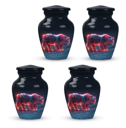 Personalized Bear Cremation Urn for Human Ashes - 10-inch, 200 cu in - Yatskia