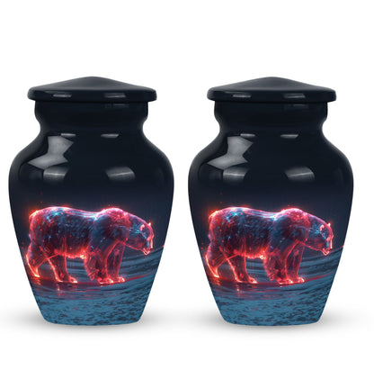Personalized Bear Cremation Urn for Human Ashes - 10-inch, 200 cu in - Yatskia