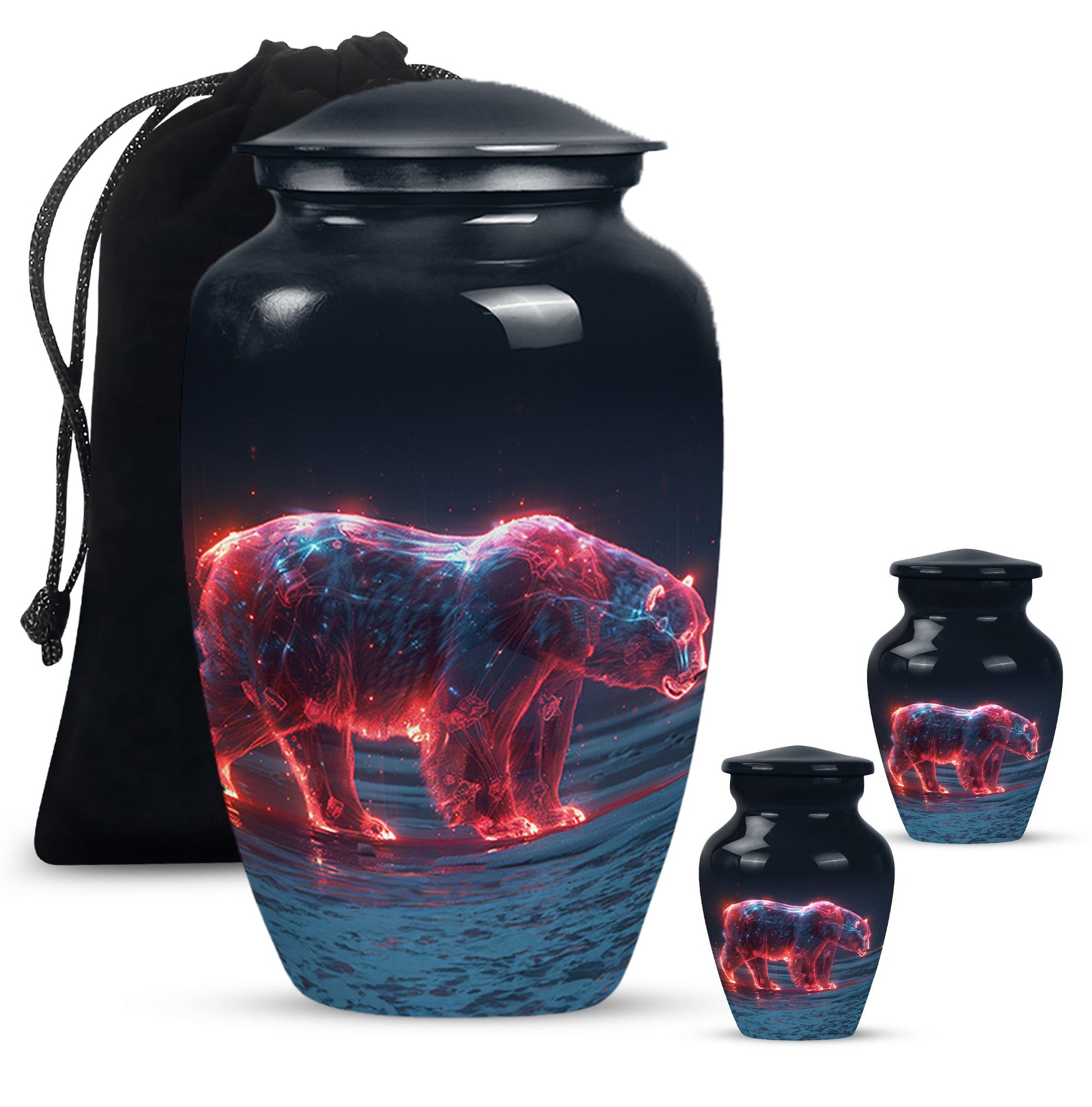 Sentinel Bear Urn For Cremation - Polar Bear Urn Memorial For Ashes