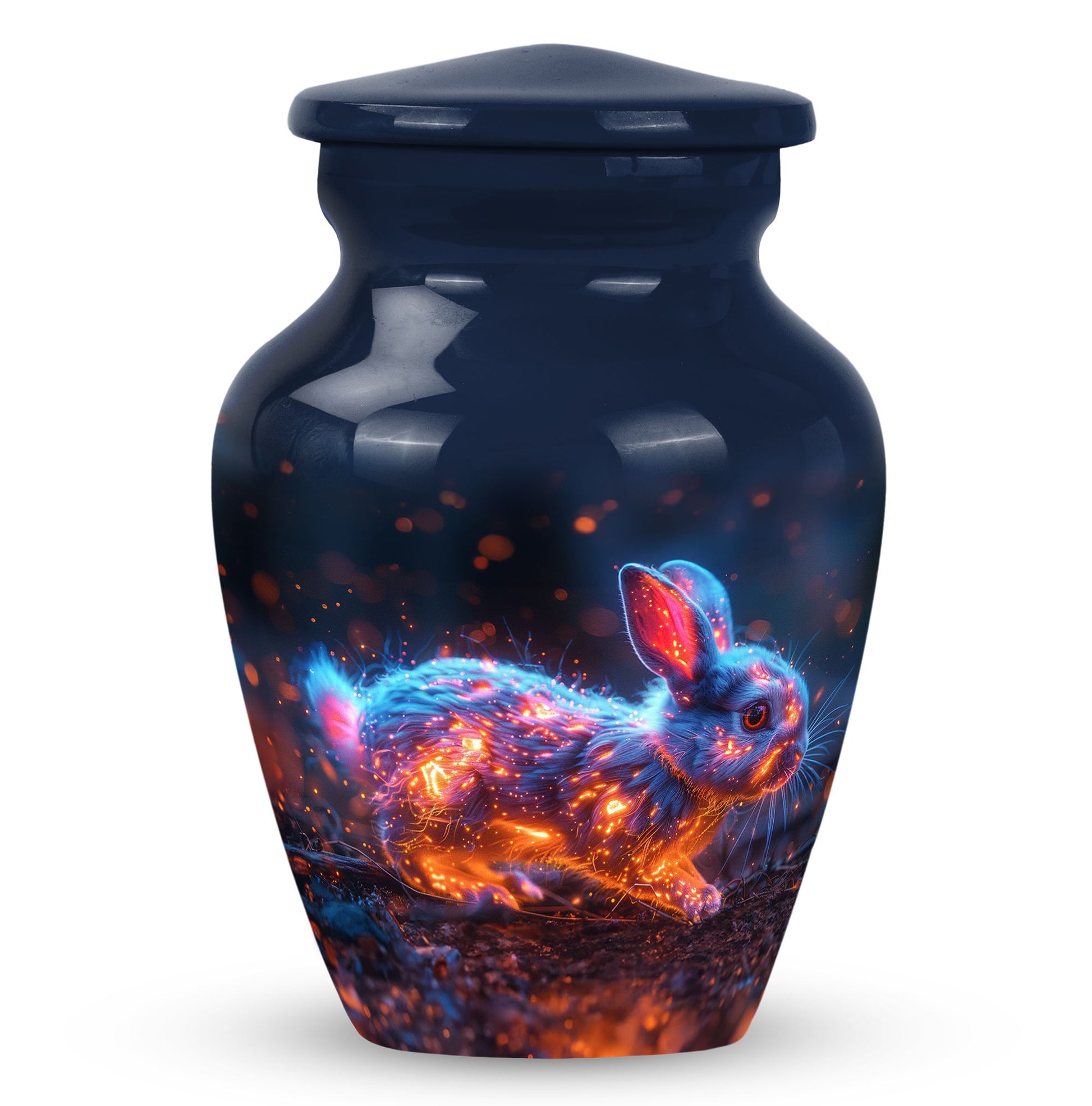 Fierce Bunny Rabbit Urn - Rabbit Funeral Cremation Urn For Ashes