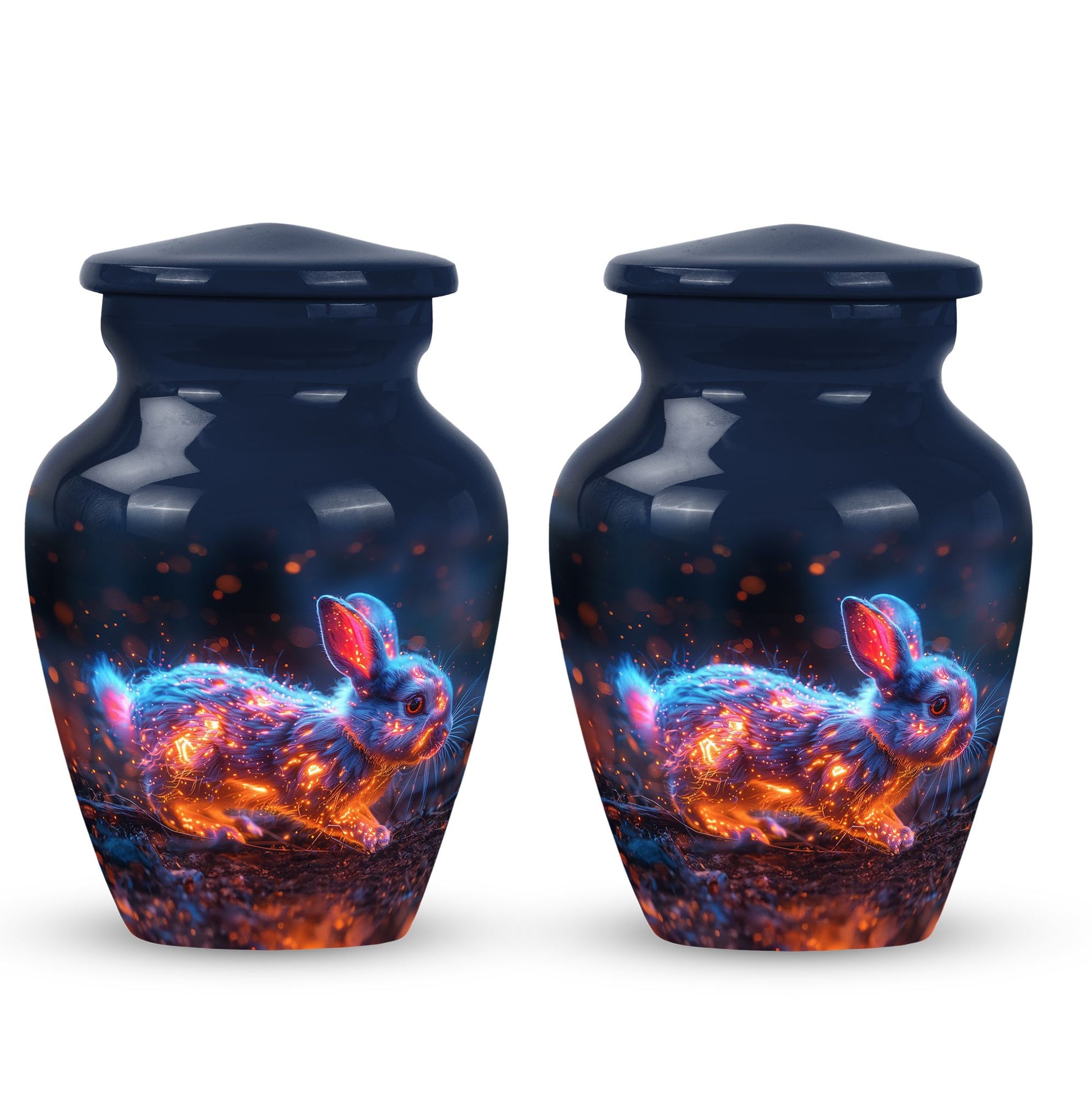 Fierce Bunny Rabbit Urn - Rabbit Funeral Cremation Urn For Ashes