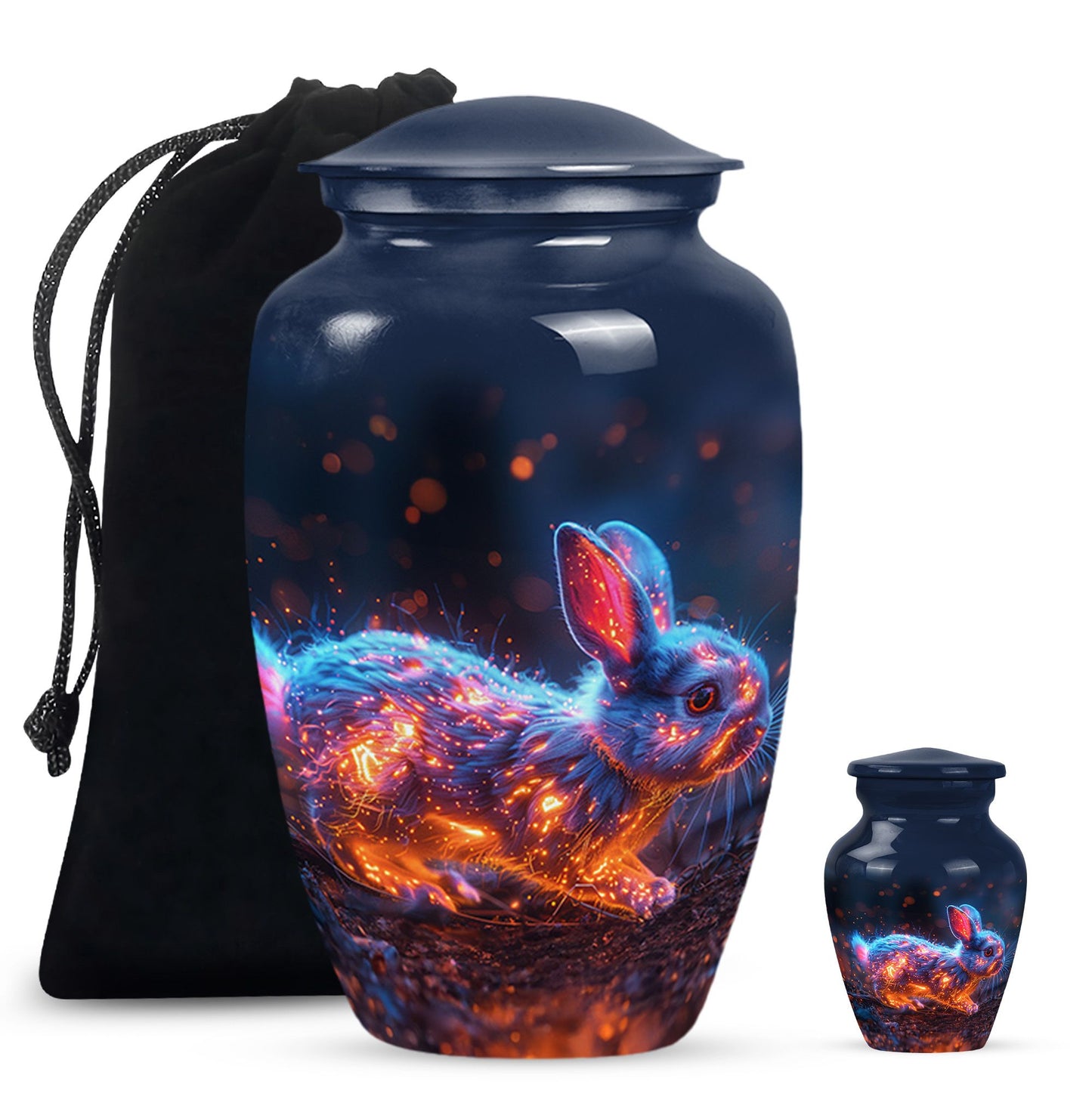 Personalized Rabbit Cremation Urn for Pet Ashes - 10-inch, 200 cu in - Yatskia