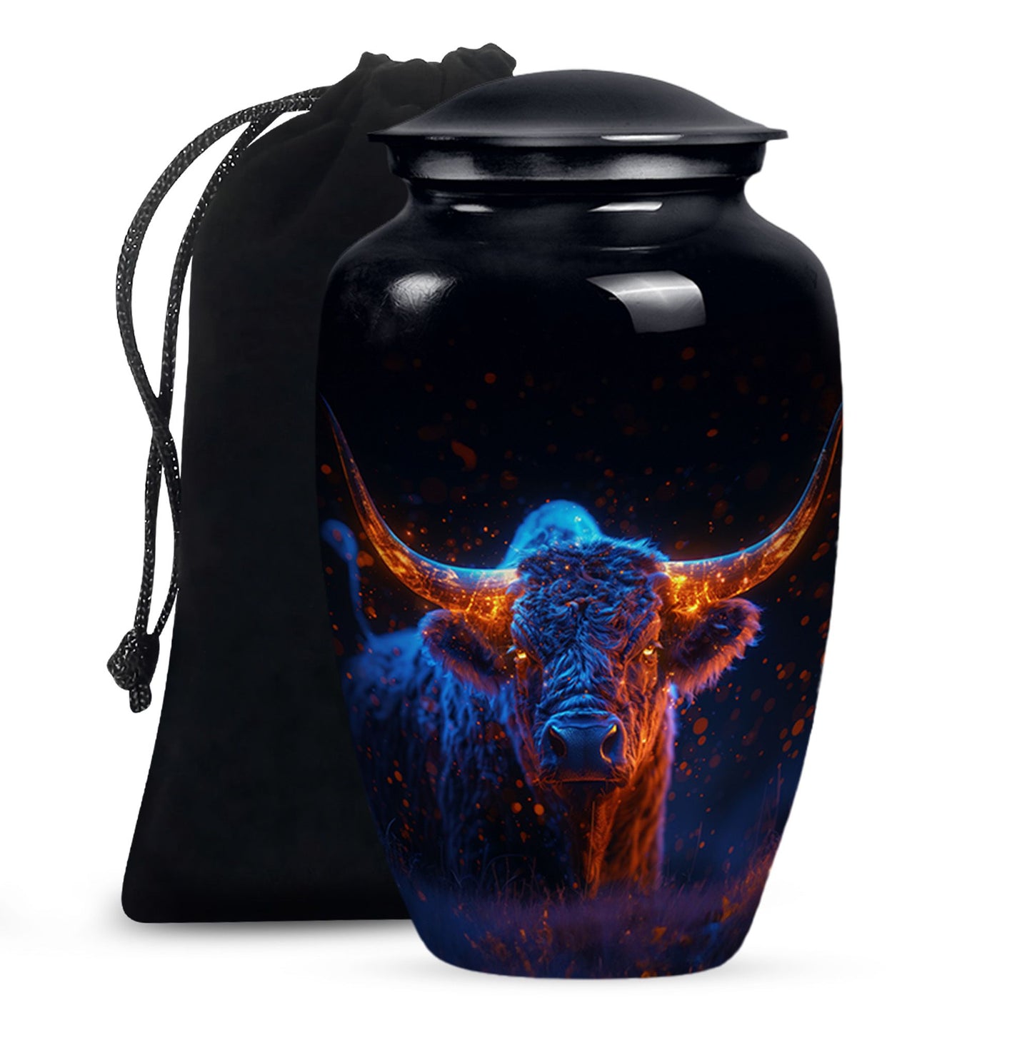 Personalized Artistic Cremation Urn for Human Ashes - 10-inch, 200 cu in - Yatskia