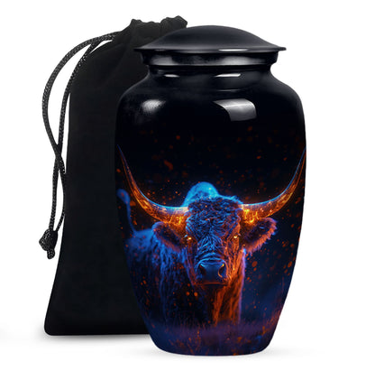 Personalized Artistic Cremation Urn for Human Ashes - 10-inch, 200 cu in - Yatskia