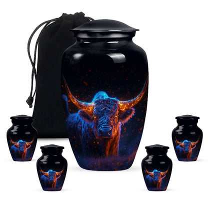 Personalized Artistic Cremation Urn for Human Ashes - 10-inch, 200 cu in - Yatskia