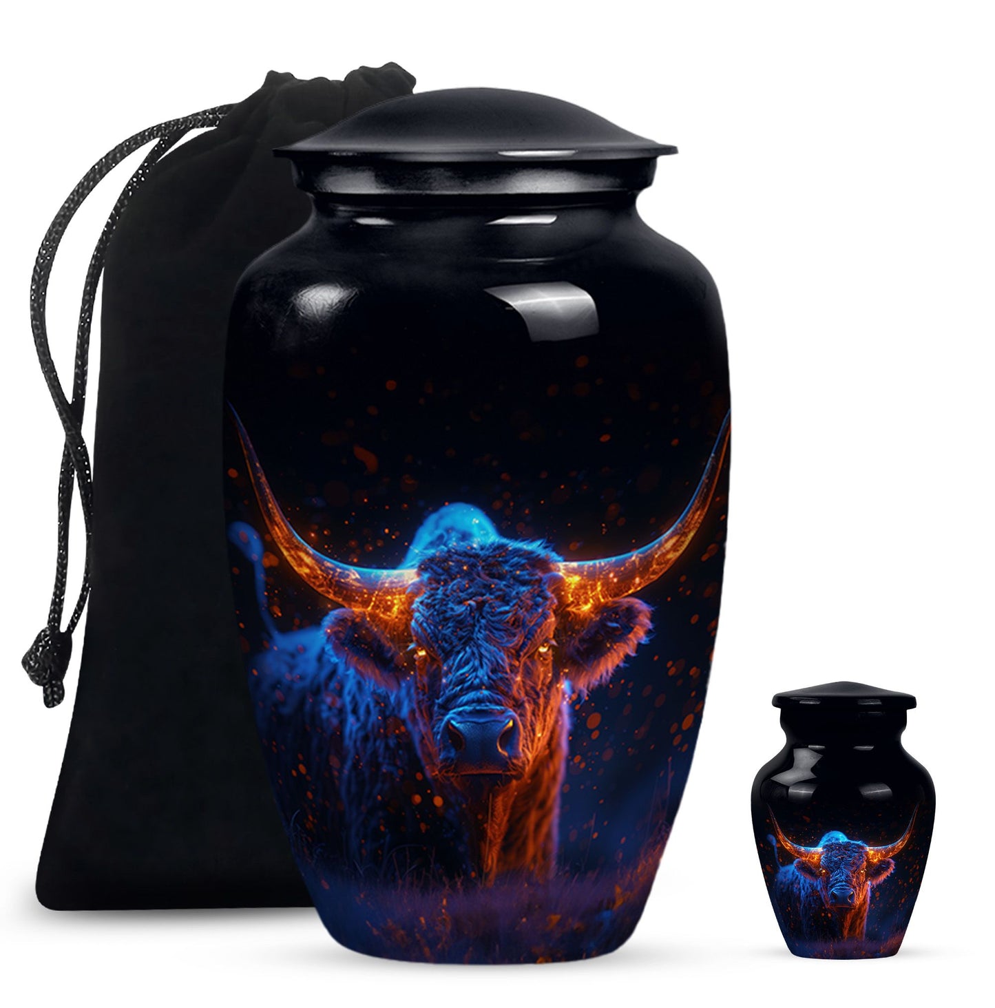 Personalized Artistic Cremation Urn for Human Ashes - 10-inch, 200 cu in - Yatskia