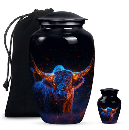 Personalized Artistic Cremation Urn for Human Ashes - 10-inch, 200 cu in - Yatskia