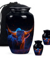 Ember Horns Yak Cremation Urn - Bull Memorial Ashes Large Urn