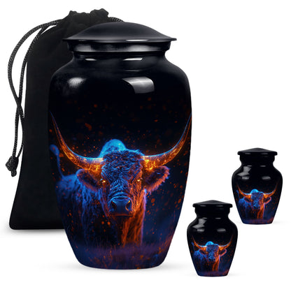 Personalized Artistic Cremation Urn for Human Ashes - 10-inch, 200 cu in - Yatskia