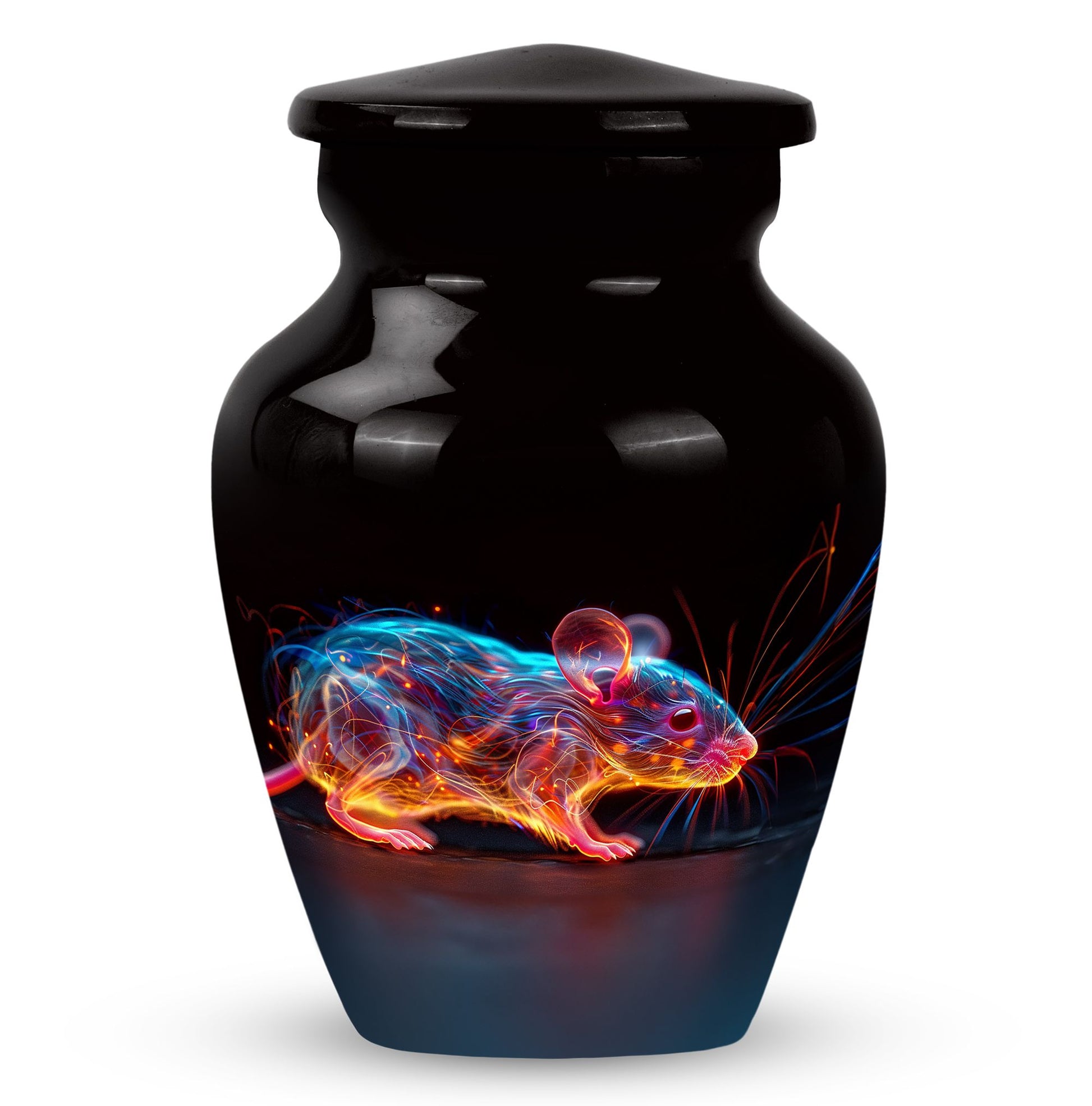 Cosmic Mouse Urn For Memorial - Rat Cremation Ashes Urn For Funeral
