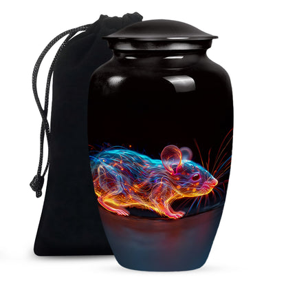 Personalized Mouse Cremation Urn for Human Ashes - 10-inch, 200 cu in - Yatskia