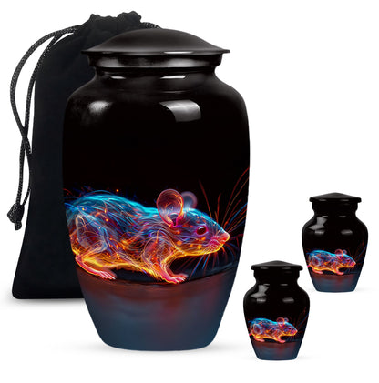 Personalized Mouse Cremation Urn for Human Ashes - 10-inch, 200 cu in - Yatskia
