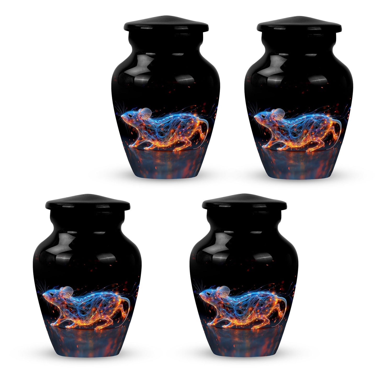 Personalized Mouse Cremation Urn for Human Ashes - 10-inch, 200 cu in - Yatskia
