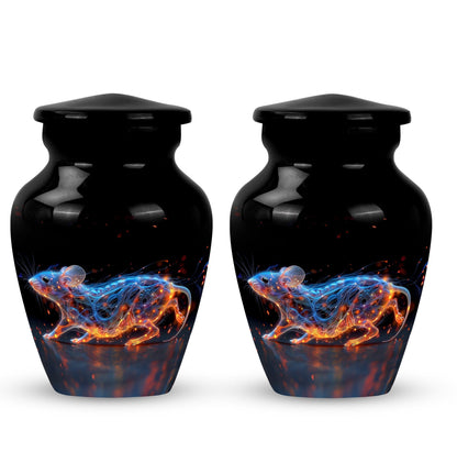 Personalized Mouse Cremation Urn for Human Ashes - 10-inch, 200 cu in - Yatskia