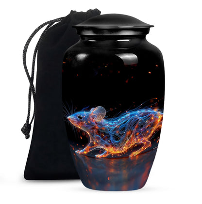 Personalized Mouse Cremation Urn for Human Ashes - 10-inch, 200 cu in - Yatskia
