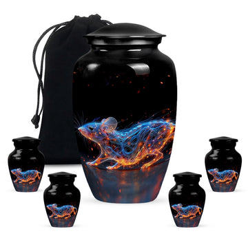 Large Urn With 4 Keepsake Urn