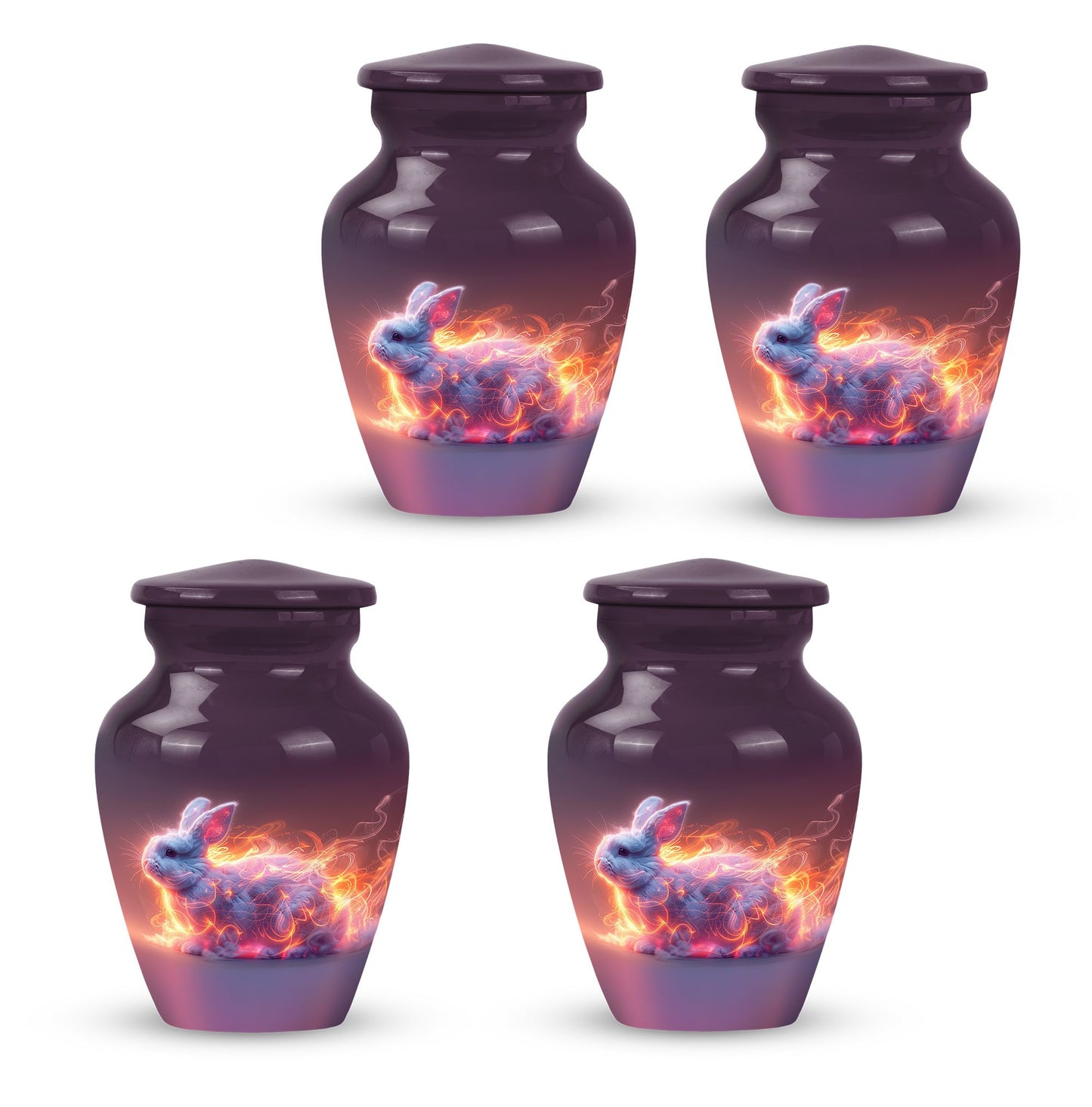 Personalized Rabbit Cremation Urn for Pet Ashes - 10-inch, 200 cu in - Yatskia